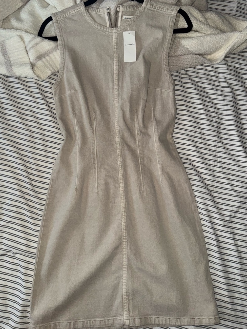 Abercrombie & Fitch Cream Denim Dress